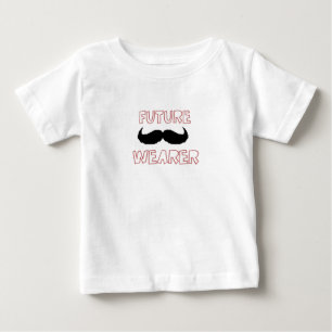 Framtida mustasch wearer pojke t shirt