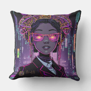 Framtida neon-ID1028 Kudde