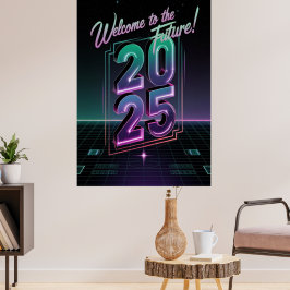 Framtida Neon Poster