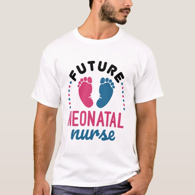 Framtida neonatal sjuksköterska, preemie NICU T Shirt (Framsida)