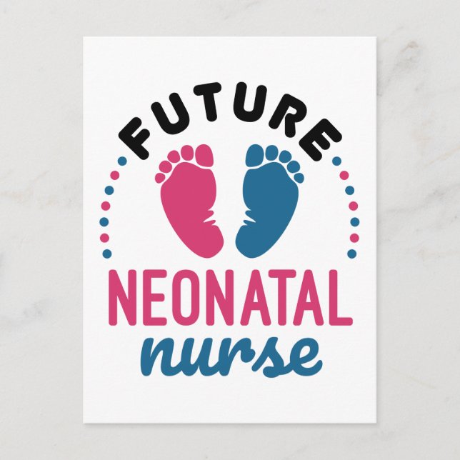 Framtida neonatal sjuksköterska, preemie NICU Vykort (Framsida)