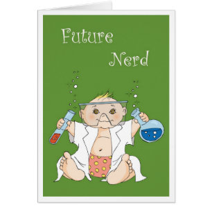 Framtida Nerd - flicka Hälsningskort