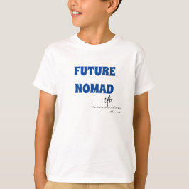 Framtida Nomad Deep Blue Text Boys T Shirt