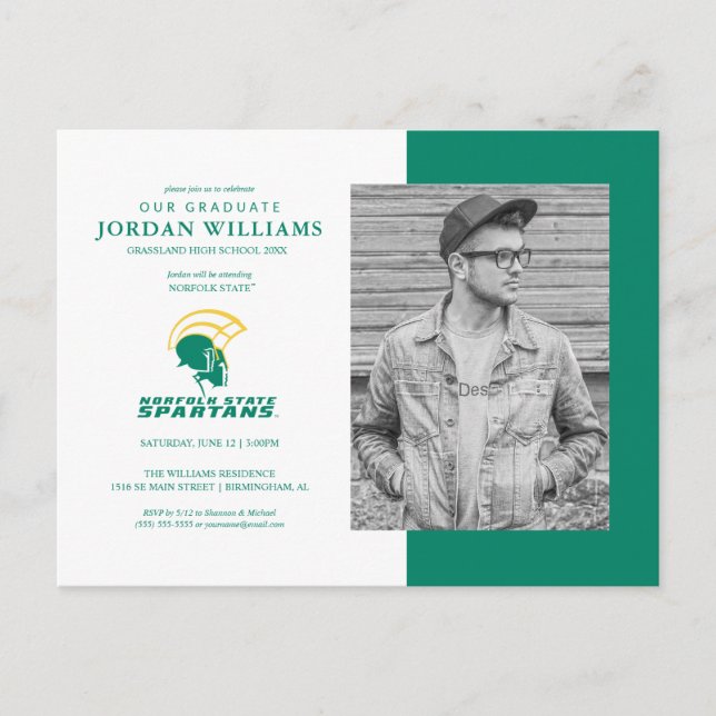 Framtida NSU Spartans-examinerad Meddelande Vykort (Framsida)