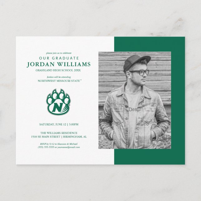 Framtida NW Missouri-staten Student Meddelande Vykort (Framsida)