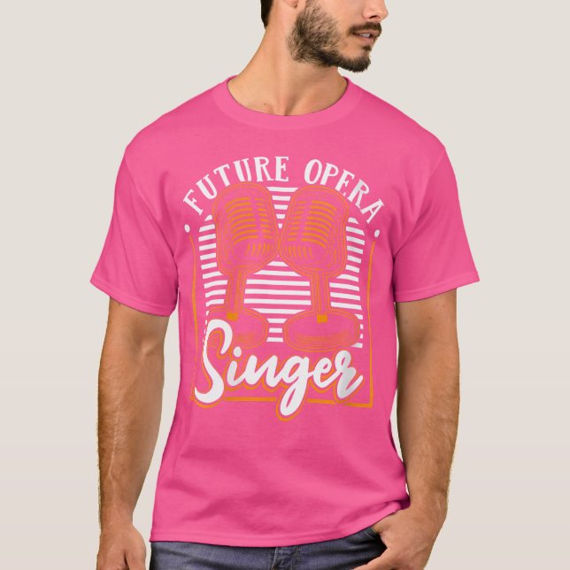 Framtida opera Singer opera House Tenor Singer Ope T Shirt (Framsida)