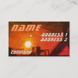 Framtida Orange inom industrin Visitkort