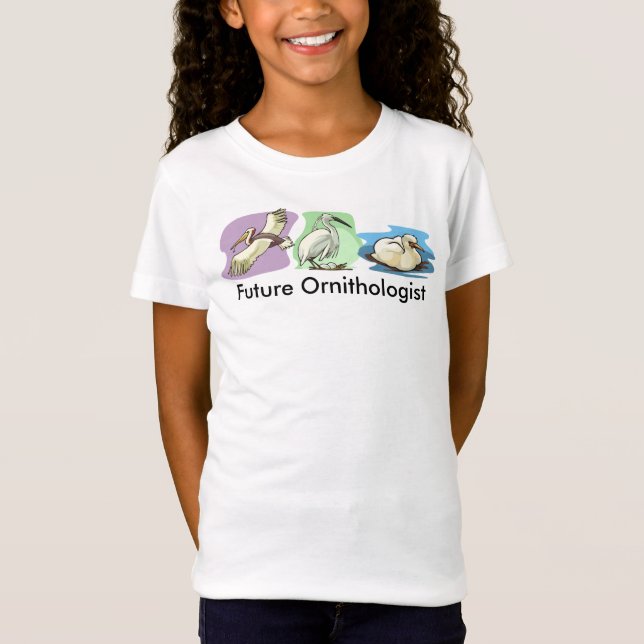 Framtida ornitolog Bird teckning T Shirt (Framsida)