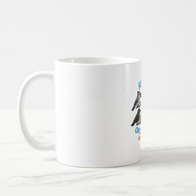 Framtida ornitolog under utbildning - Cute Birdwat Kaffemugg (Vänster)