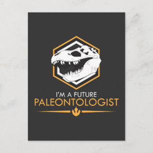 Framtida paleontolog - Dinosaur Skull Dino Gift Vykort