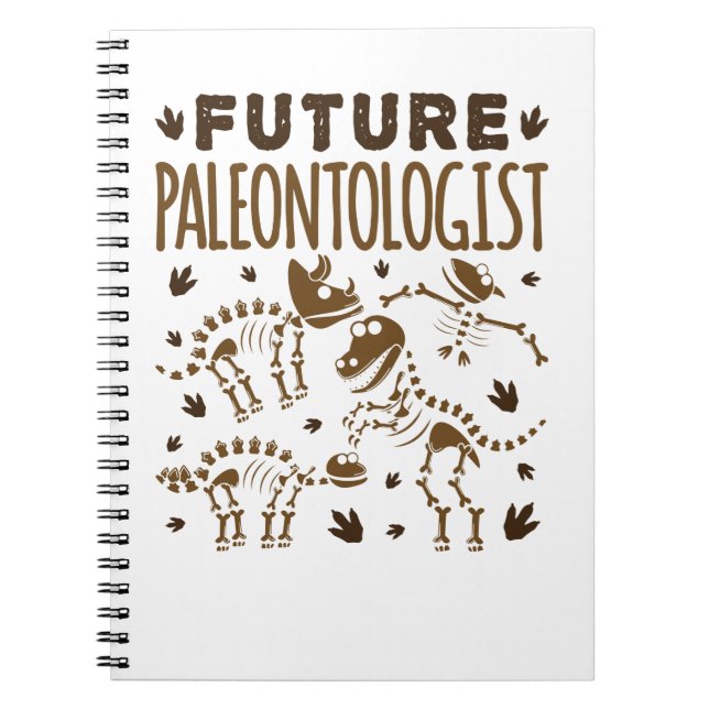 Framtida paleontolog - doxingtologi Dinosaur Bones Anteckningsbok (Framsidan)