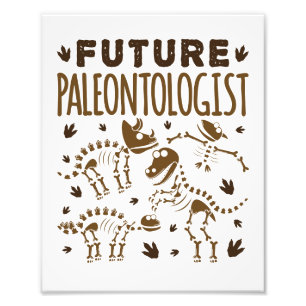 Framtida paleontolog Paleontology Dinosaur Bones Fototryck
