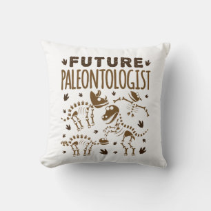 Framtida paleontolog Paleontology Dinosaur Bones Kudde