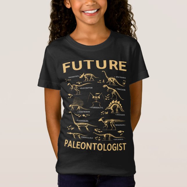 framtida paleontolog t shirt (Framsida)