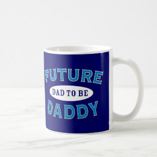 Framtida pappa - pappa som är kaffemugg