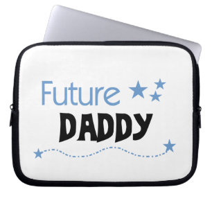 Framtida pappa-presenter laptop sleeve