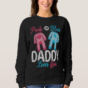 Framtida Pappa Rosa eller Blå pappa Kärlek du Gend T Shirt