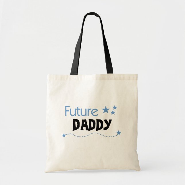 Framtida pappa Tshirts och presenter Tygkasse (Framsidan)