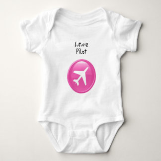 Framtida pilot - flicka t-shirt