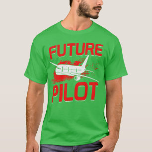 Framtida pilot Flight School Chief Aviator Gift T Shirt