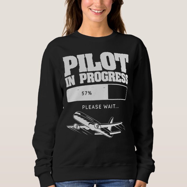 Framtida pilot för luftfart i Flygplan T Shirt (Framsida)