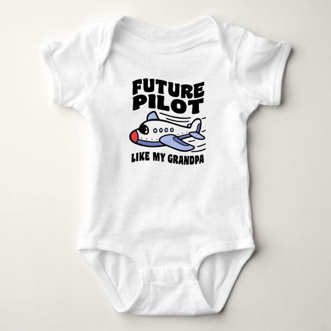 Framtida pilot som min farfar tee shirt (Framsida)