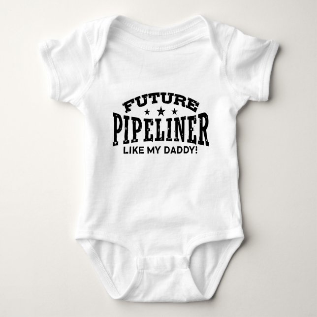 Framtida pipeliner som min pappa t shirt (Framsida)