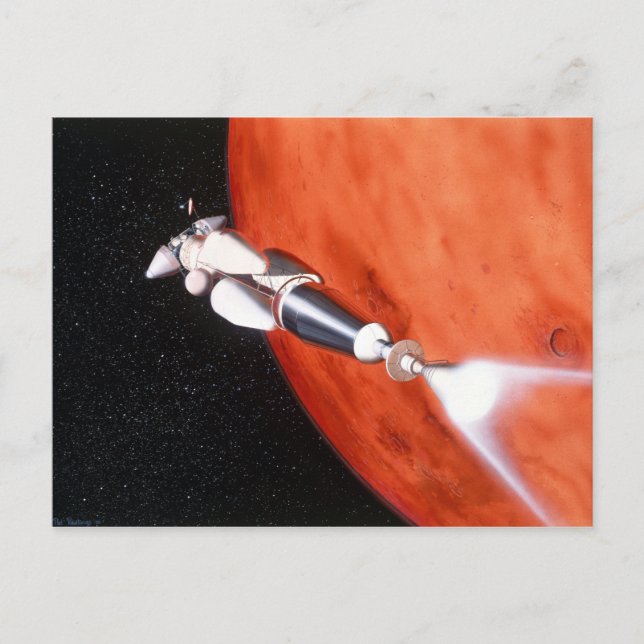 Framtida planerad mars Uppdrag i omloppsbana Vykort (Framsida)