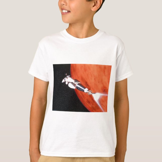 Framtida planerade Mars Uppdrag i omloppsbana Tee (Framsida)