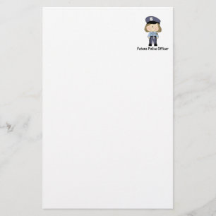 framtida polis (flickan) brevpapper