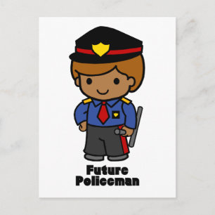 Framtida polis - pojke vykort