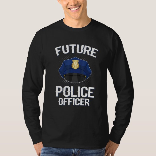 Framtida polis-polis-barn t shirt (Framsida)