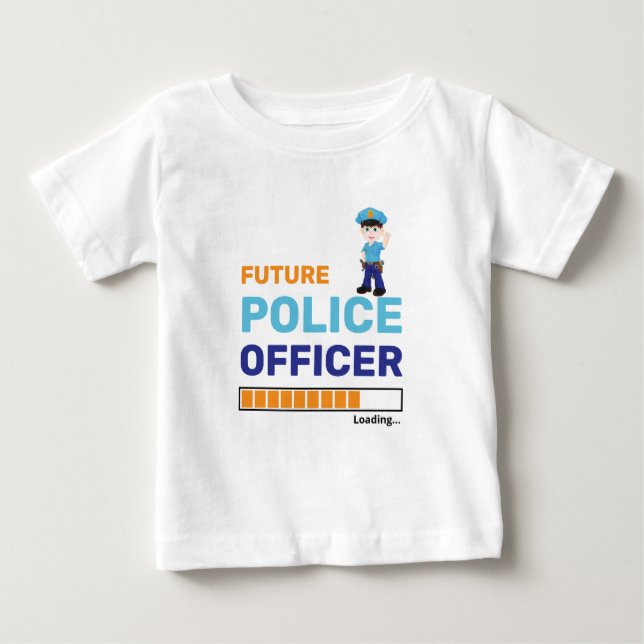 Framtida polis som laddar modern Personlig T Shirt (Framsida)