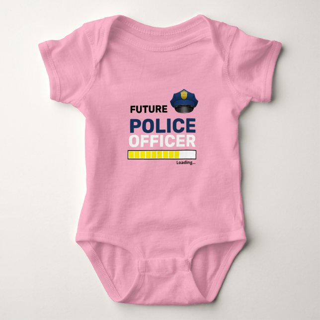 Framtida polis som laddar Personligen Cute T Shirt (Framsida)