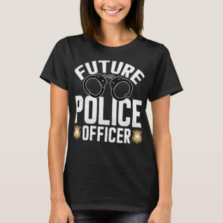 Framtida polisman Funny Costume Policeman Boys T Shirt