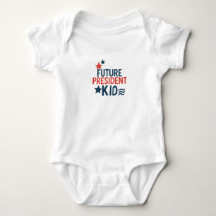 Framtida president Kid - djärv patriotisk typograf T Shirt