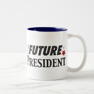 Framtida presidentmugg Två-Tonad mugg