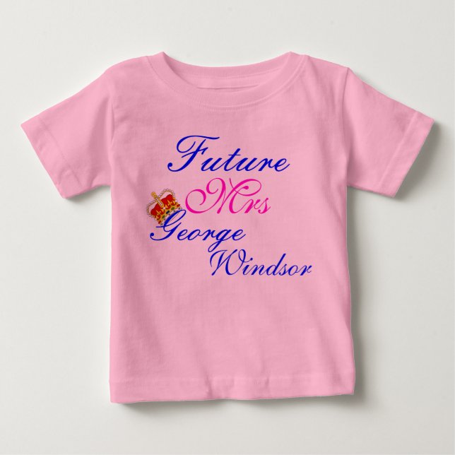 framtida prince george windsor baby creeper tee shirt (Framsida)