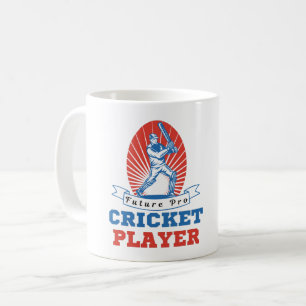 FRAMTIDA PRO-KRICKET PLAYER - KRICKET ÄLSKARE KAFFEMUGG