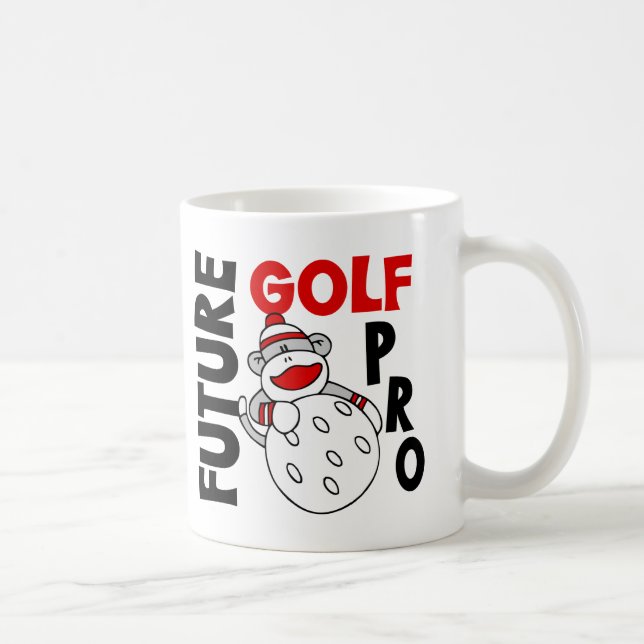 Framtida Pro sock monkey för Golf Kaffemugg (Höger)