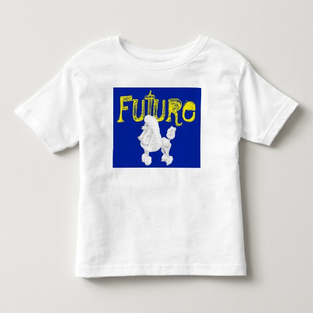 Framtida Pudel Småbarn T-sjöfart Tee Shirt (Framsida)