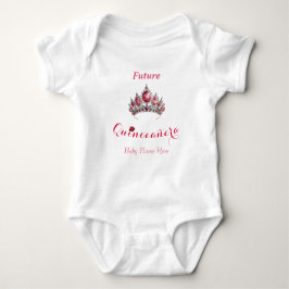 "Framtida Quinceañera" med Tiara och Babynamn T Shirt