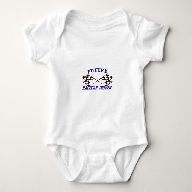 Framtida Racecar chaufför Tee Shirt (Framsida)