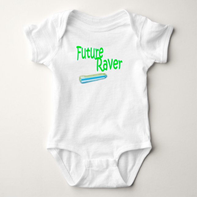 framtida raverbebisskjorta tee (Framsida)
