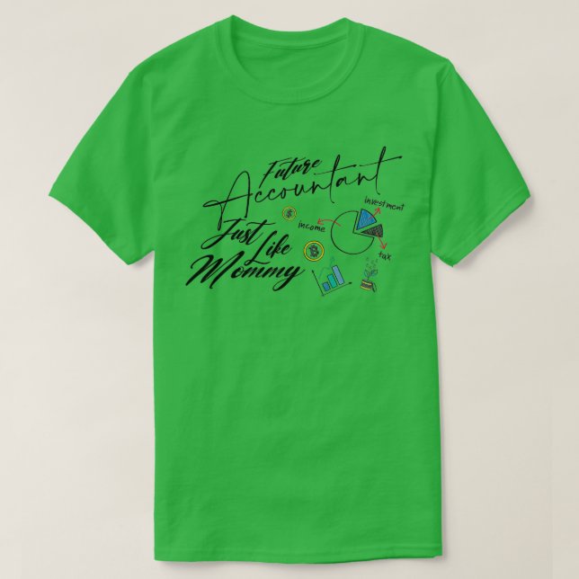 Framtida revisor precis som mamma t shirt (Design framsida)