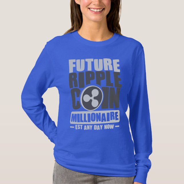 Framtida RIPPLE Coin Millionaire - var som helst n T Shirt (Framsida)