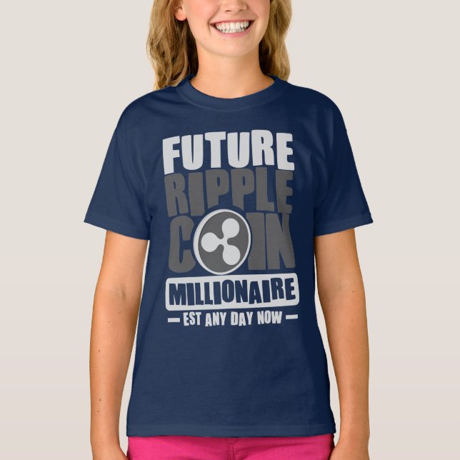 Framtida RIPPLE Coin Millionaire - var som helst n T Shirt (Framsida)