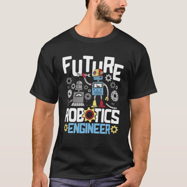 Framtida Robotics Ingenjör - Engineering Robot Äls T Shirt (Framsida)