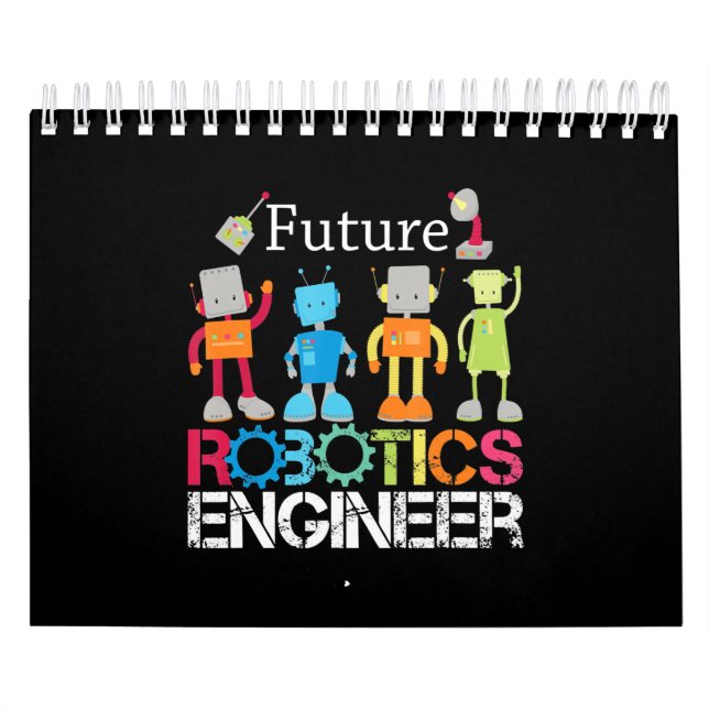Framtida Robotics Ingenjör Robots Älskare Costume  Kalender (Omslag)