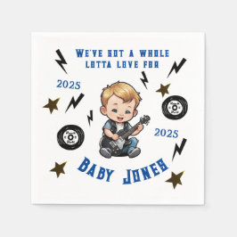 framtida Rocker Rock N Roll Lotta Kärlek Pojke Pappersservett